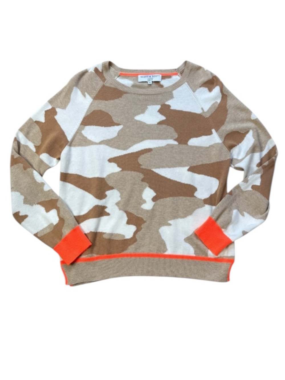Scott & Scott London Cotton Nylon Silk Camo Sweater size M